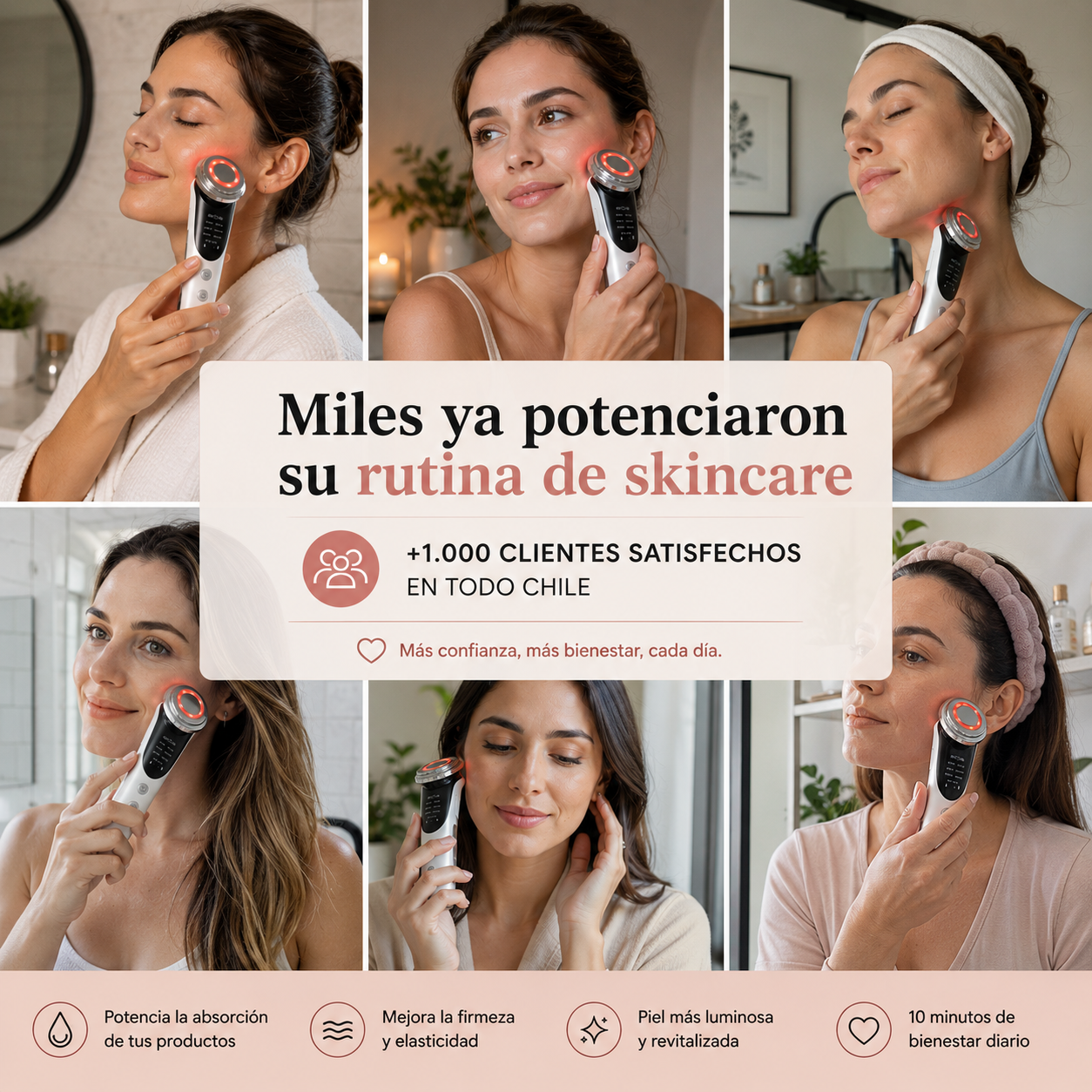 LiftSkin Pro™ Masajeador Facial LED 7 en 1