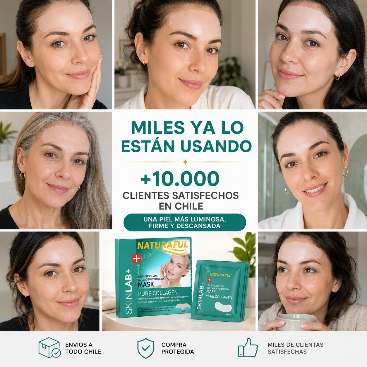 Parches colageno absorbentes