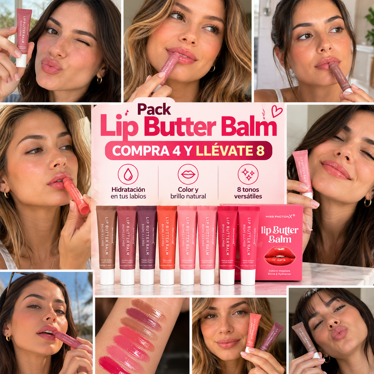 Pack Lip Butter Balm Compra 4 y lleva 8