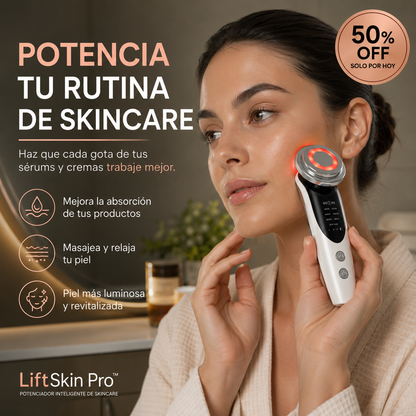 LiftSkin Pro™ Masajeador Facial LED 7 en 1
