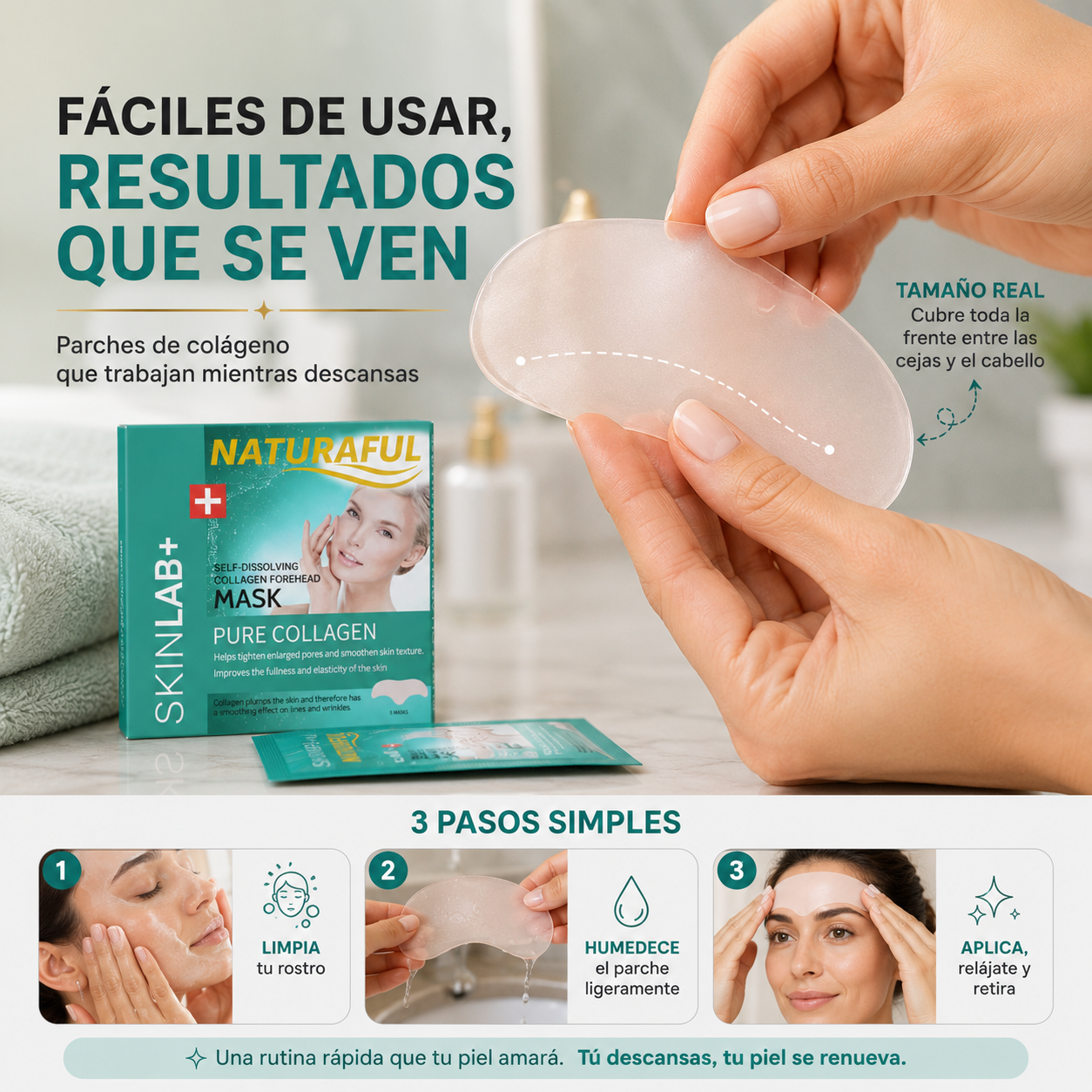 Parches colageno absorbentes