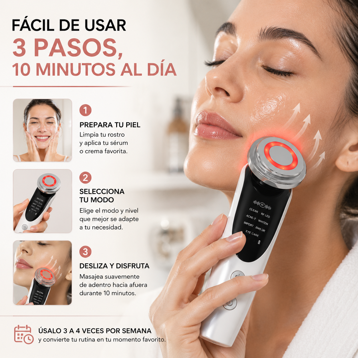 LiftSkin Pro™ Masajeador Facial LED 7 en 1